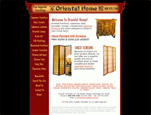 Tablet Screenshot of orientalhome.com